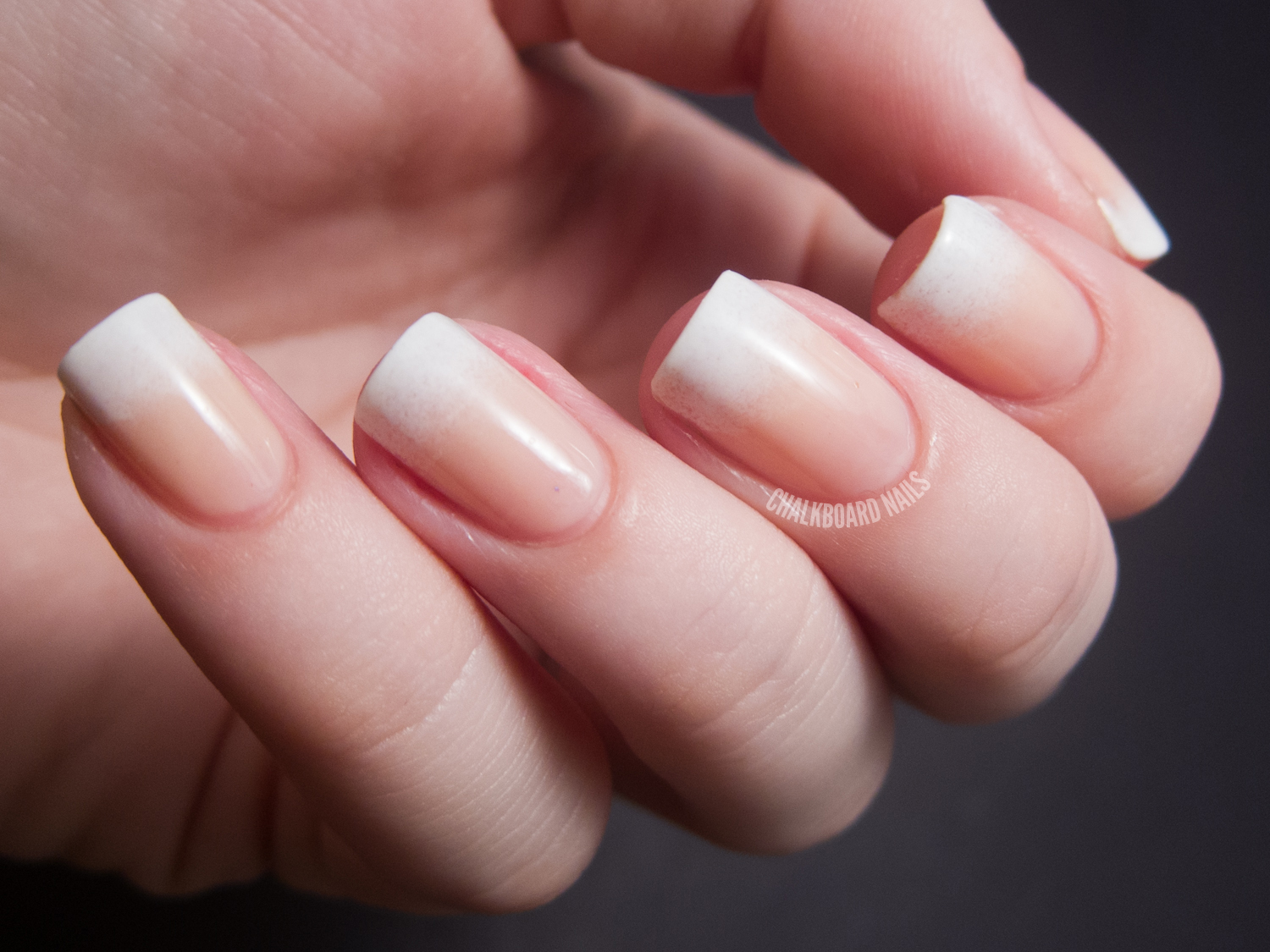 1. French manicure with colored tips - wide 2