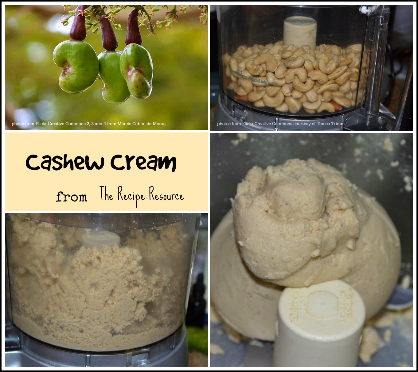 The Recipe Resource Cashew Cream