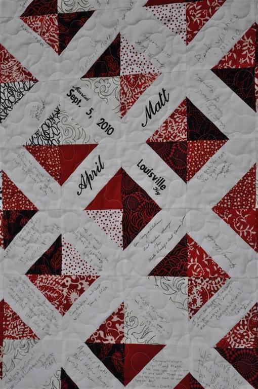 Hold On To Your Scissors Wedding Quilts