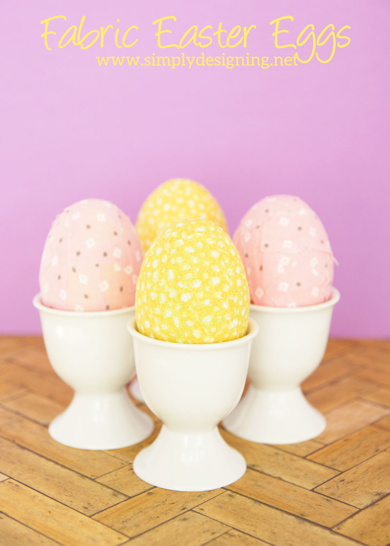 Fabric Covered Eggs with a Twist