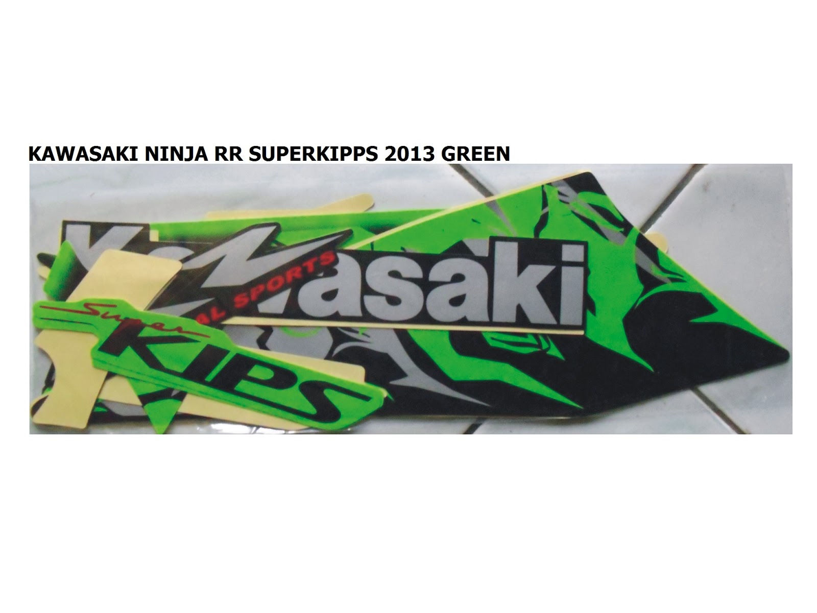 JUAL STRIPING MOTOR KAWASAKI NINJA RR SUPERKIPPS 2013 JUAL