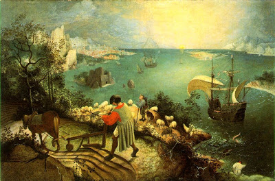 Pieter Bruegel the Elder, Landscape with the Fall of Icarus, ca. 1558