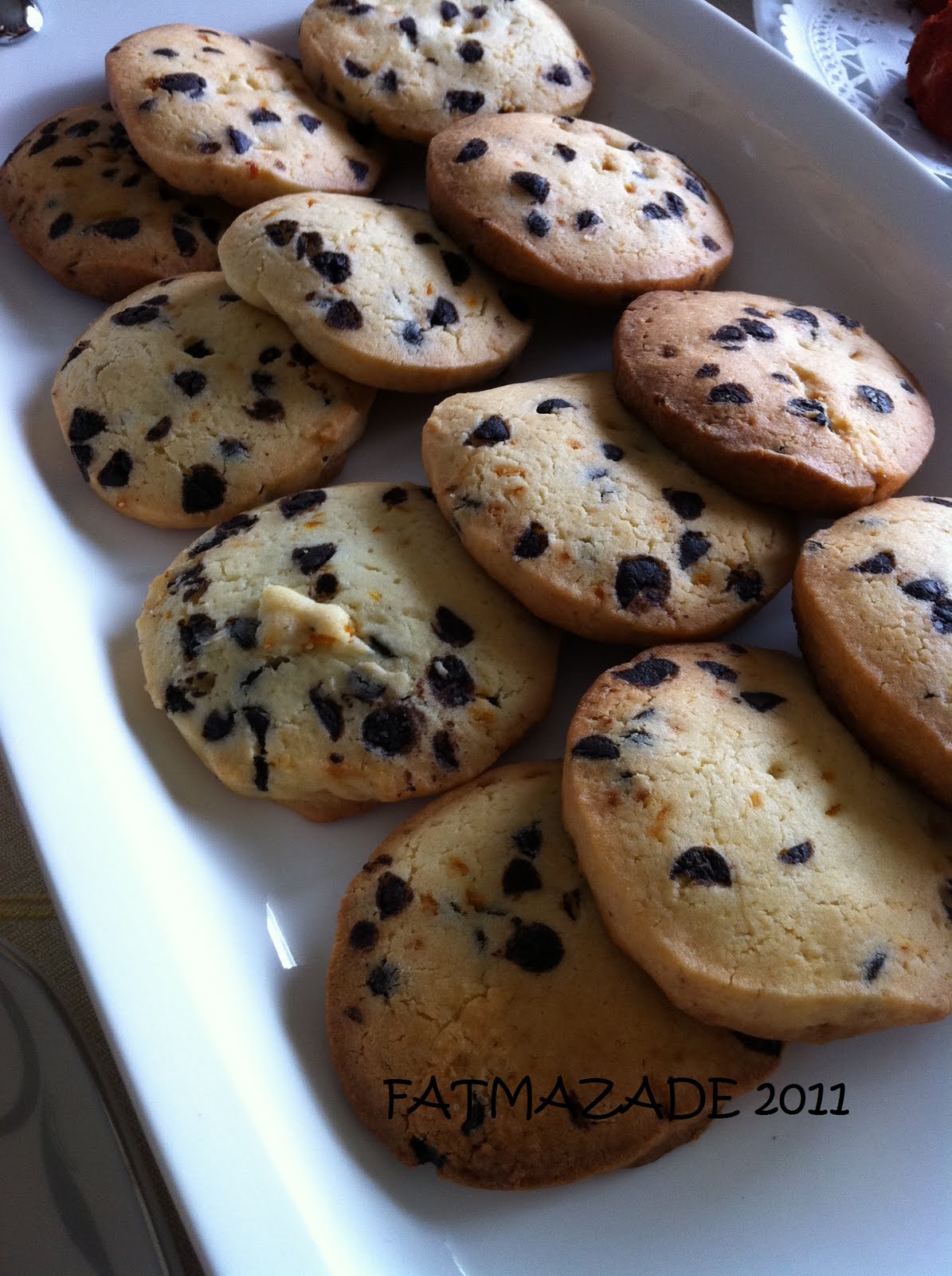 fatmazade lezzeti PORTAKALLI DAMLA ÇİKOLATALI KURABİYE