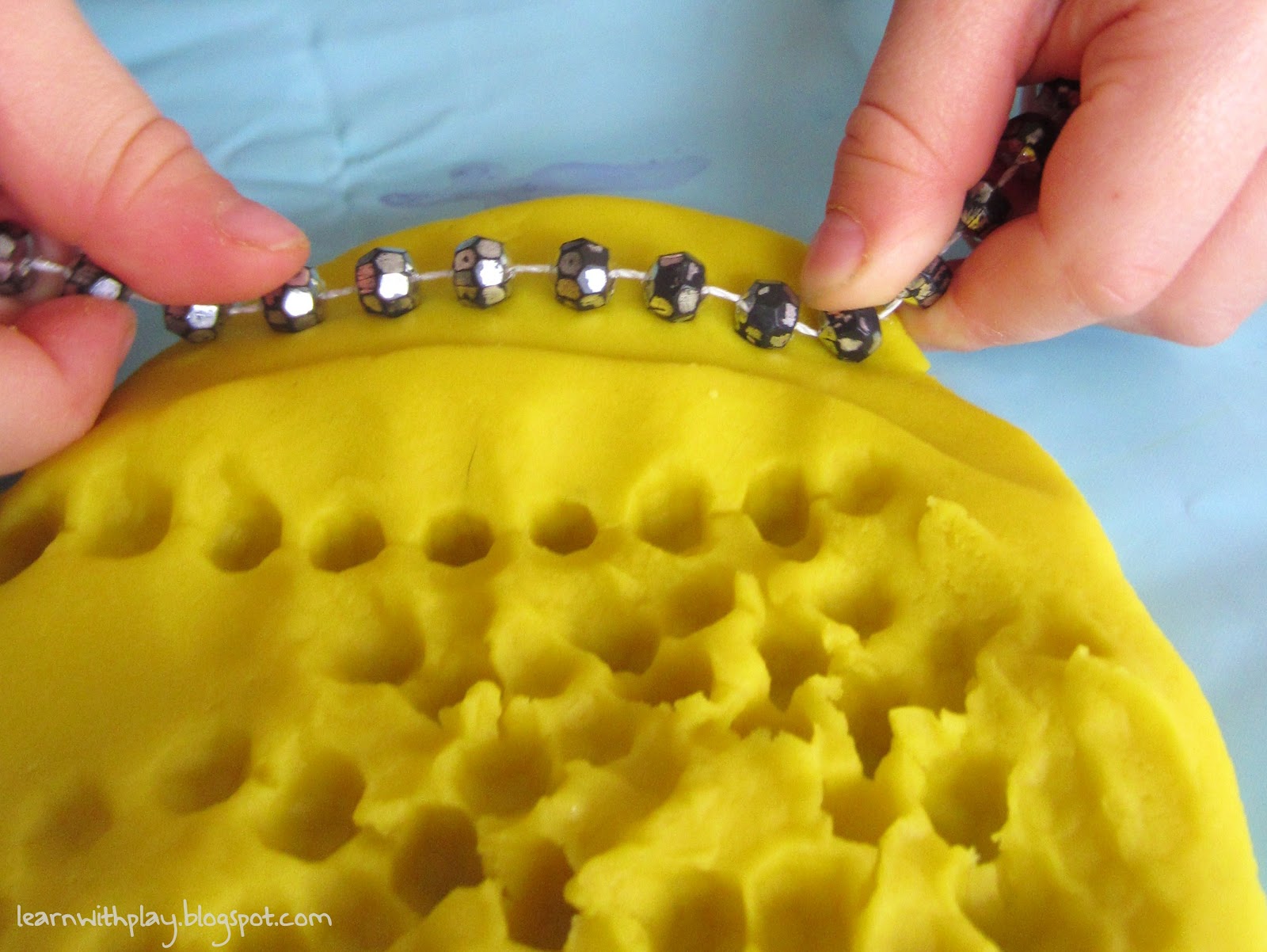 Learn with Play at Home Playdough Imprints. Texture and Pattern