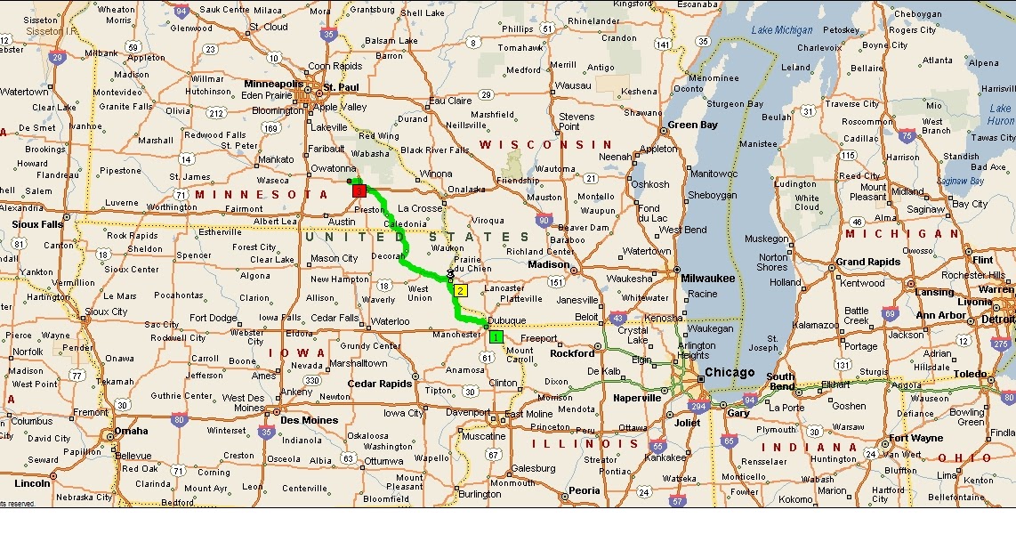 Roving Reports by Doug P 201320 Dubuque Iowa to Rochester Minnesota