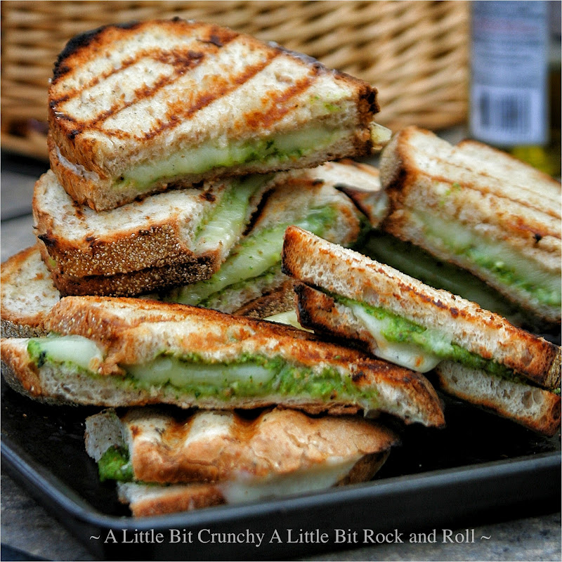 A Little Bit Crunchy A Little Bit Rock and Roll Grilled Pesto Panini
