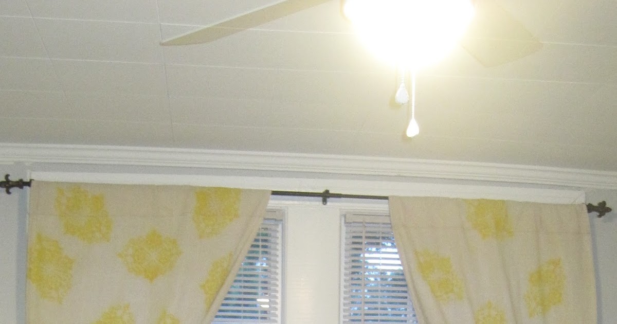 Nickles & Dimes Spray paint + Drop cloth = Curtains