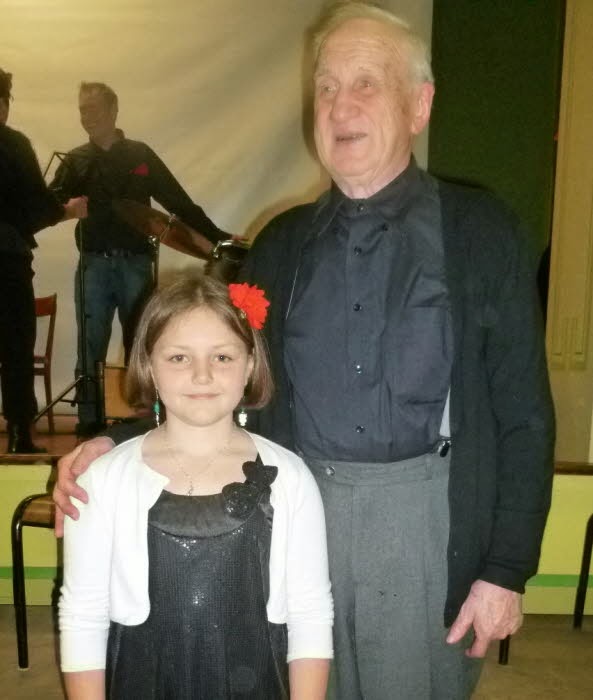 Conliège.Fanfare Conliègeoise, chez les trompettistes, quatrevingts années les séparent