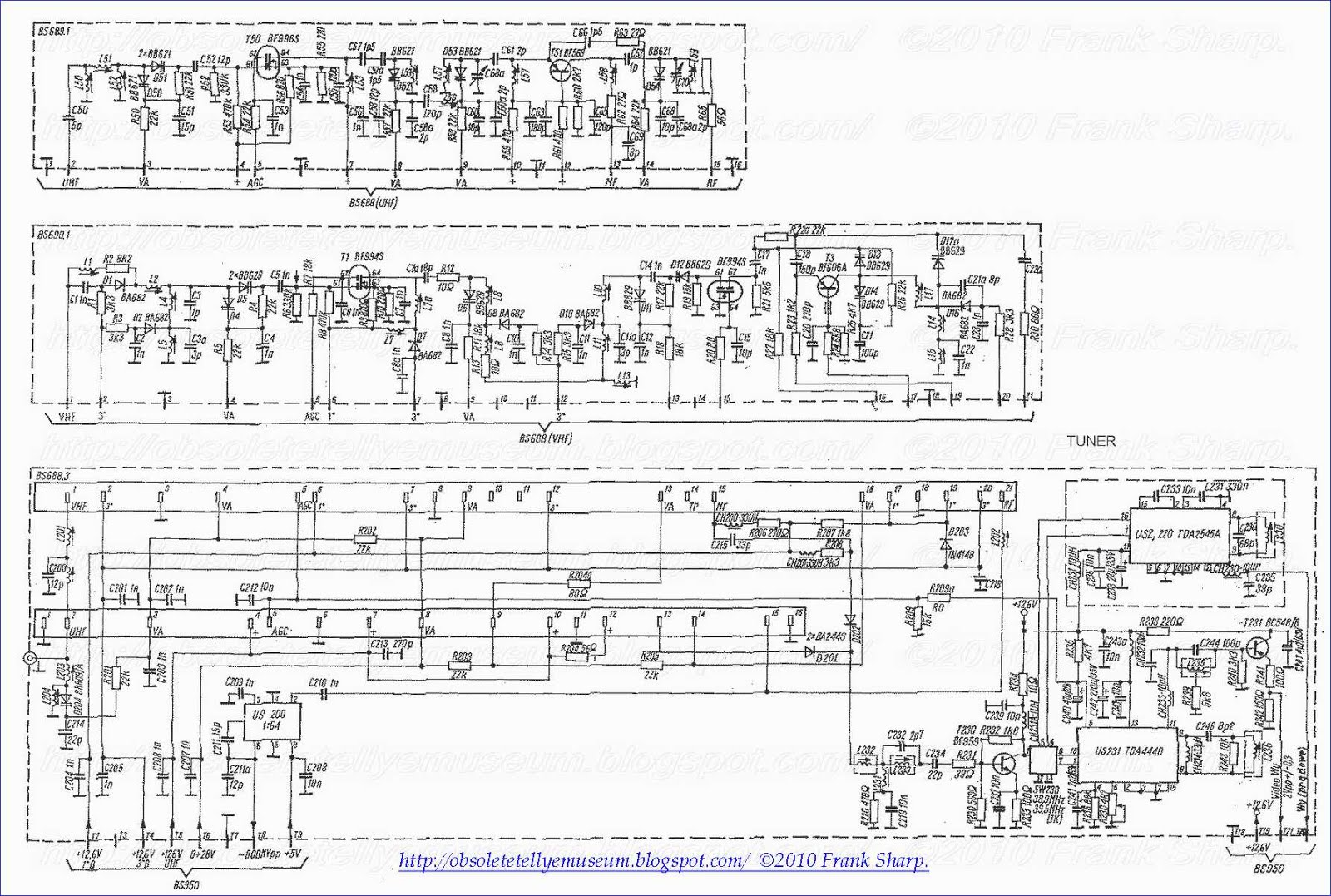 Obsolete Technology Tellye Rex Zanussi 33rs627 Chassis Bs950
