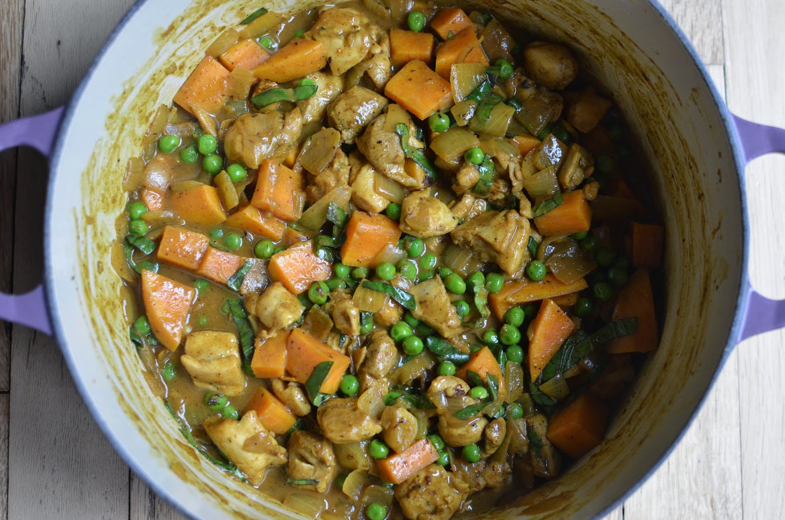 Playing with Flour Lighter coconut chicken curry