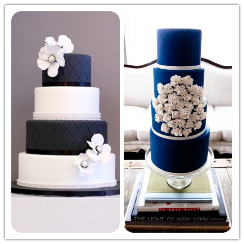 Navy Blue Wedding Cakes Navy Blue Wedding Cakes