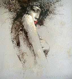 Viktor Sheleg 1962 | Russian Abstract painter Виктор Шелег 1962 | Чёрно-красная магия