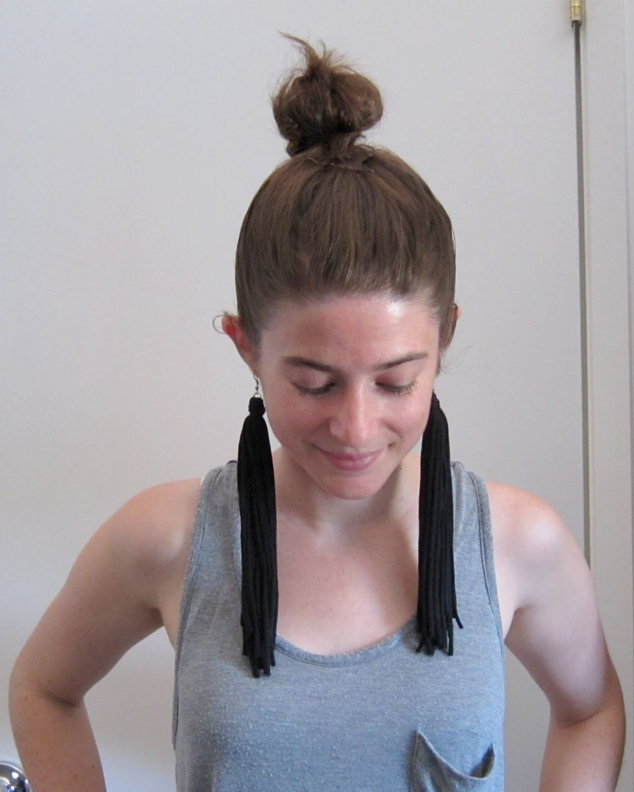 Fill Your Well DIY tshirt tassel earrings