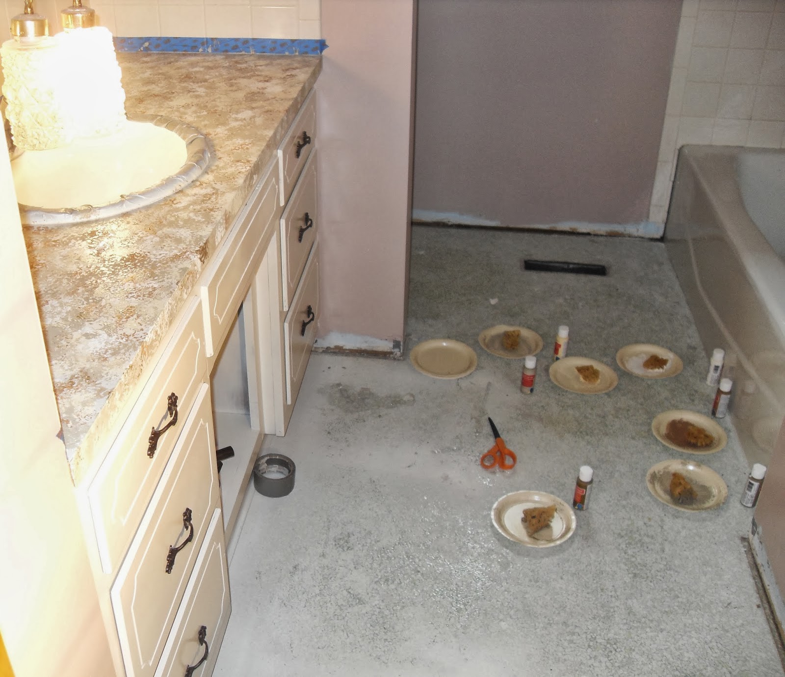 Diy Why Spend More Faux Granite Countertops