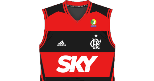 camisa basquete flamengo branca