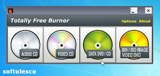 Totally Free Burner - interfata