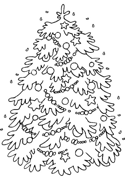 Christmas Tree Coloring Page