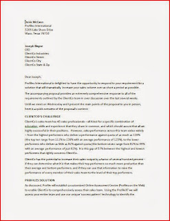 format of business proposal letter