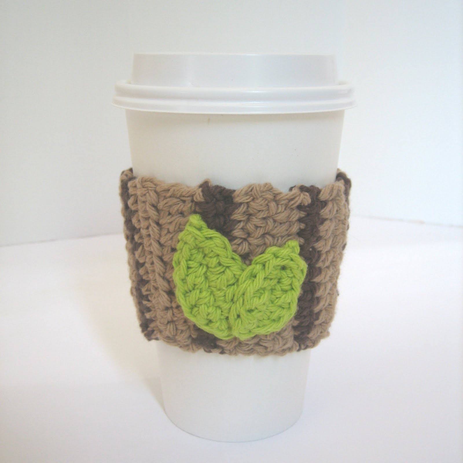 CROCHET N PLAY DESIGNS Free Crochet Pattern Wood Grain Cup Sleeve