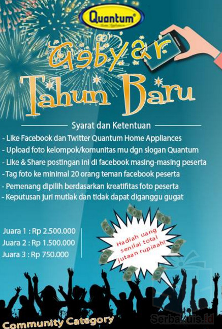 Kontes Gebyar Tahun Baru Quantum Berhadiah Jutaan Rupiah Kontes Gebyar Tahun Baru Quantum Berhadiah Jutaan Rupiah