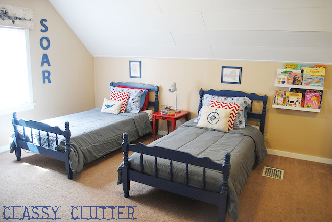 Diy Rustic Airplane Valance Pottery Barn Knock Off Classy Clutter