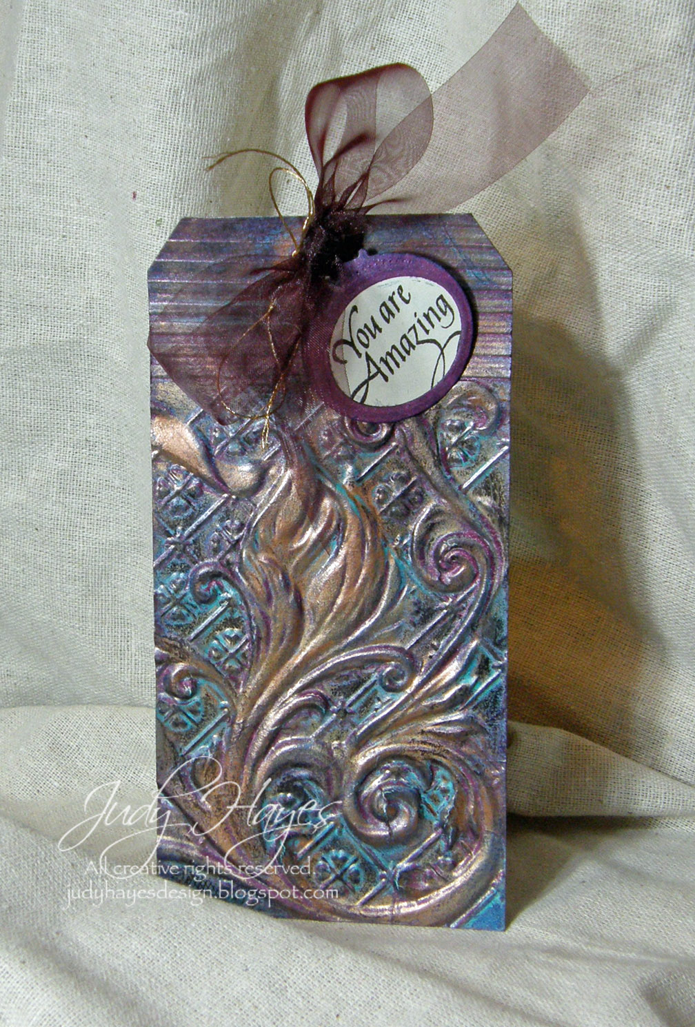 Creating...My Style An Embossed and Gilded Tag