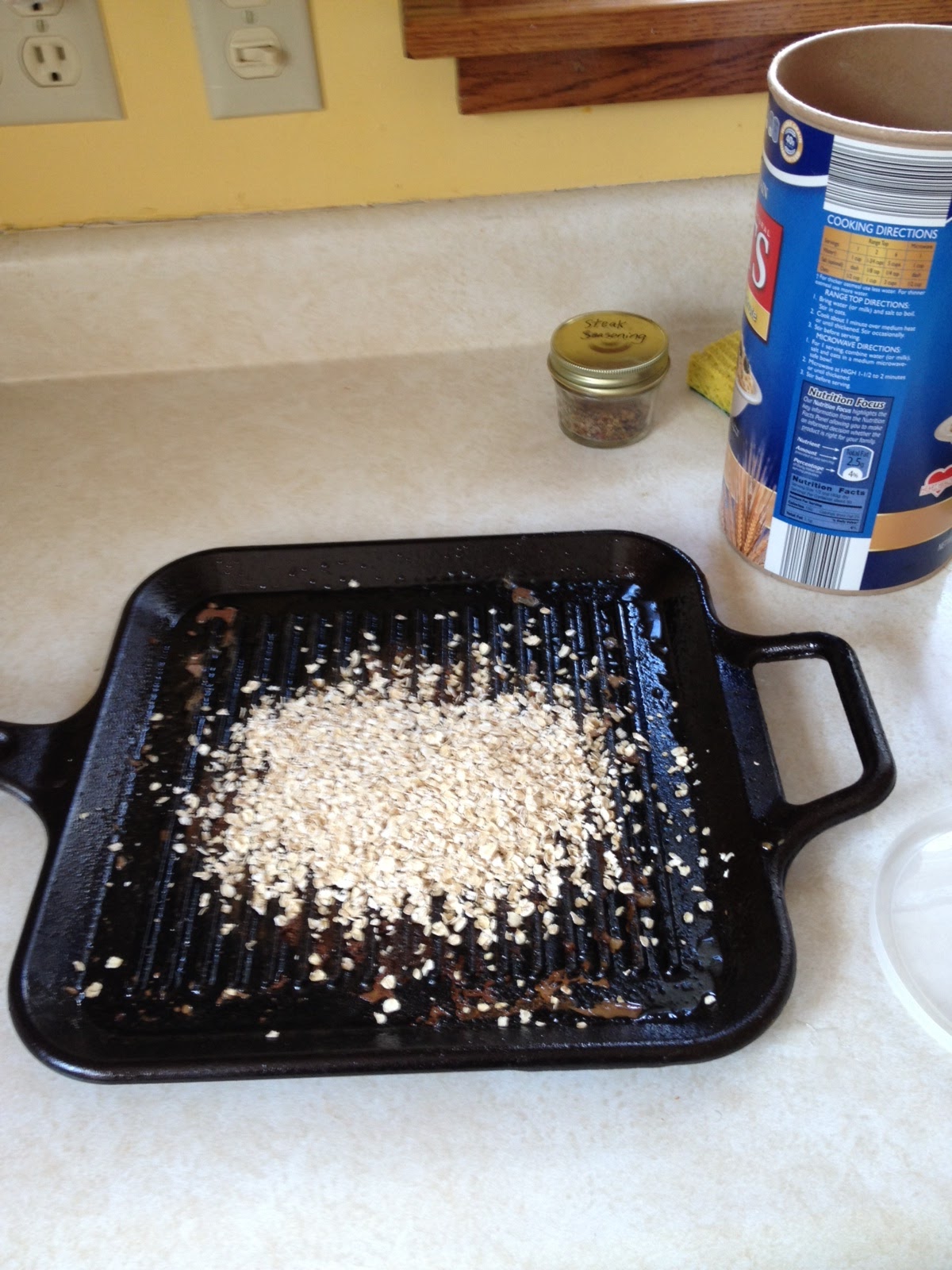 Pin Buster Use Oatmeal to Keep Cast Iron Skillets Clean PROVEN