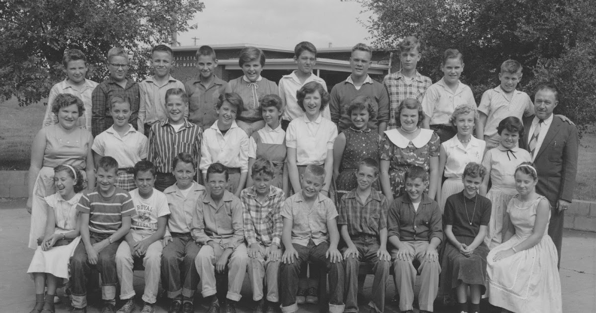 Eagleton Elementary School, Class of 1958 7th Grade Class, Mr. Sanford