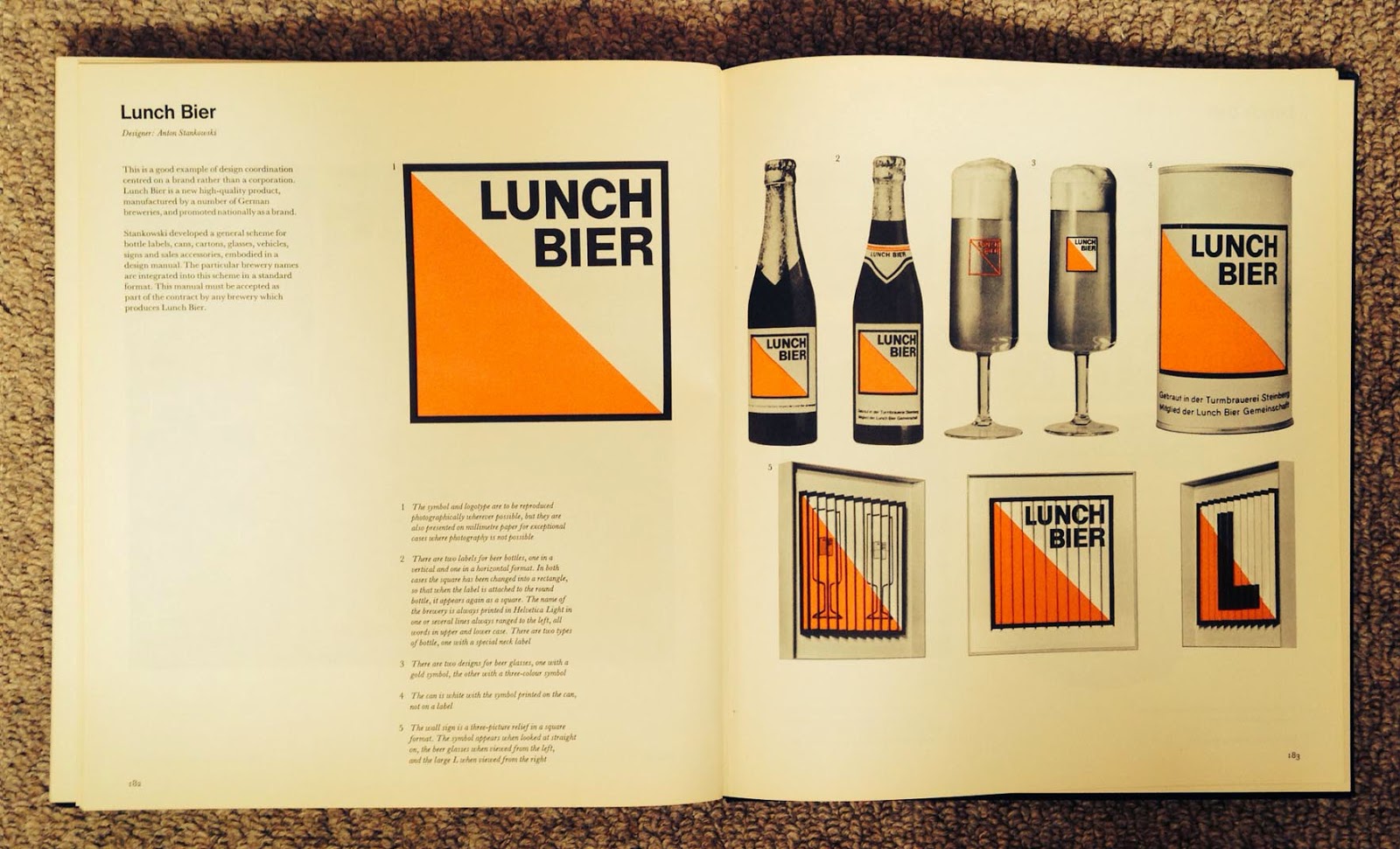 Lunch Bier logo and Bottles