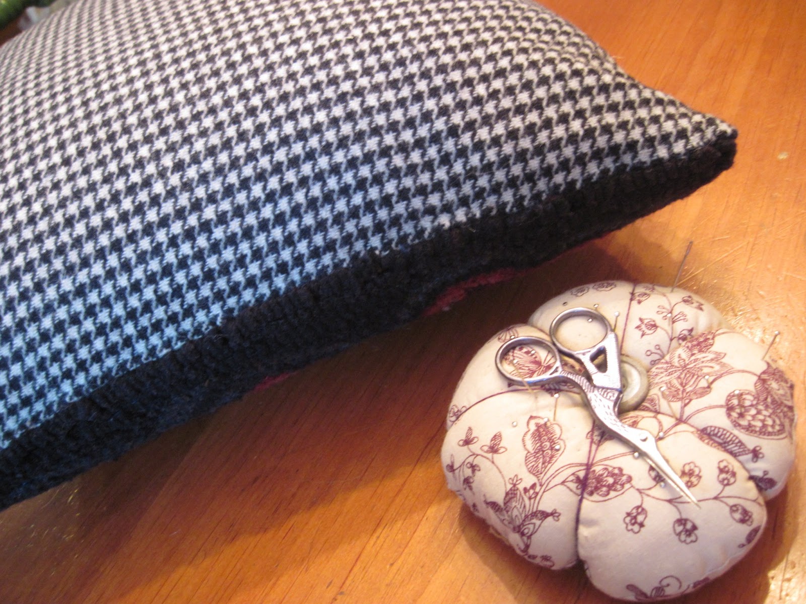 Parris House Wool Works Hooked Rug Pillow Finishing Just One Way