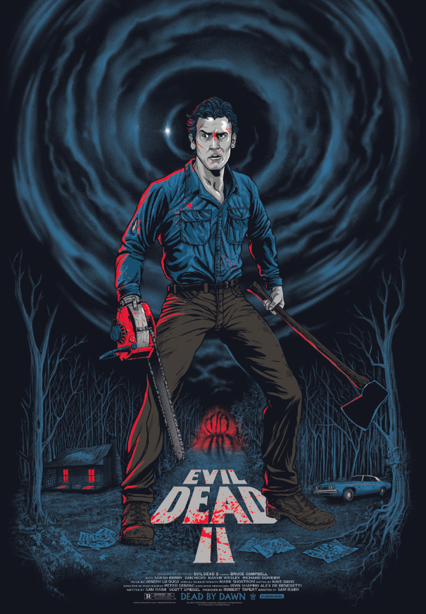 INSIDE THE ROCK POSTER FRAME BLOG: Gary Pullin Evil Dead 2 Movie Poster