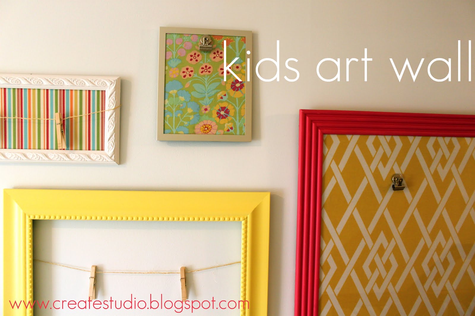 CREATE STUDIO How to Make a Kids Art Wall