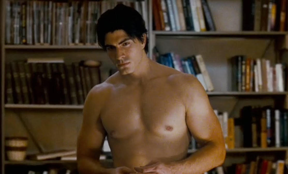 this shirtless shot of Brandon Routh in the new. trailer for. 