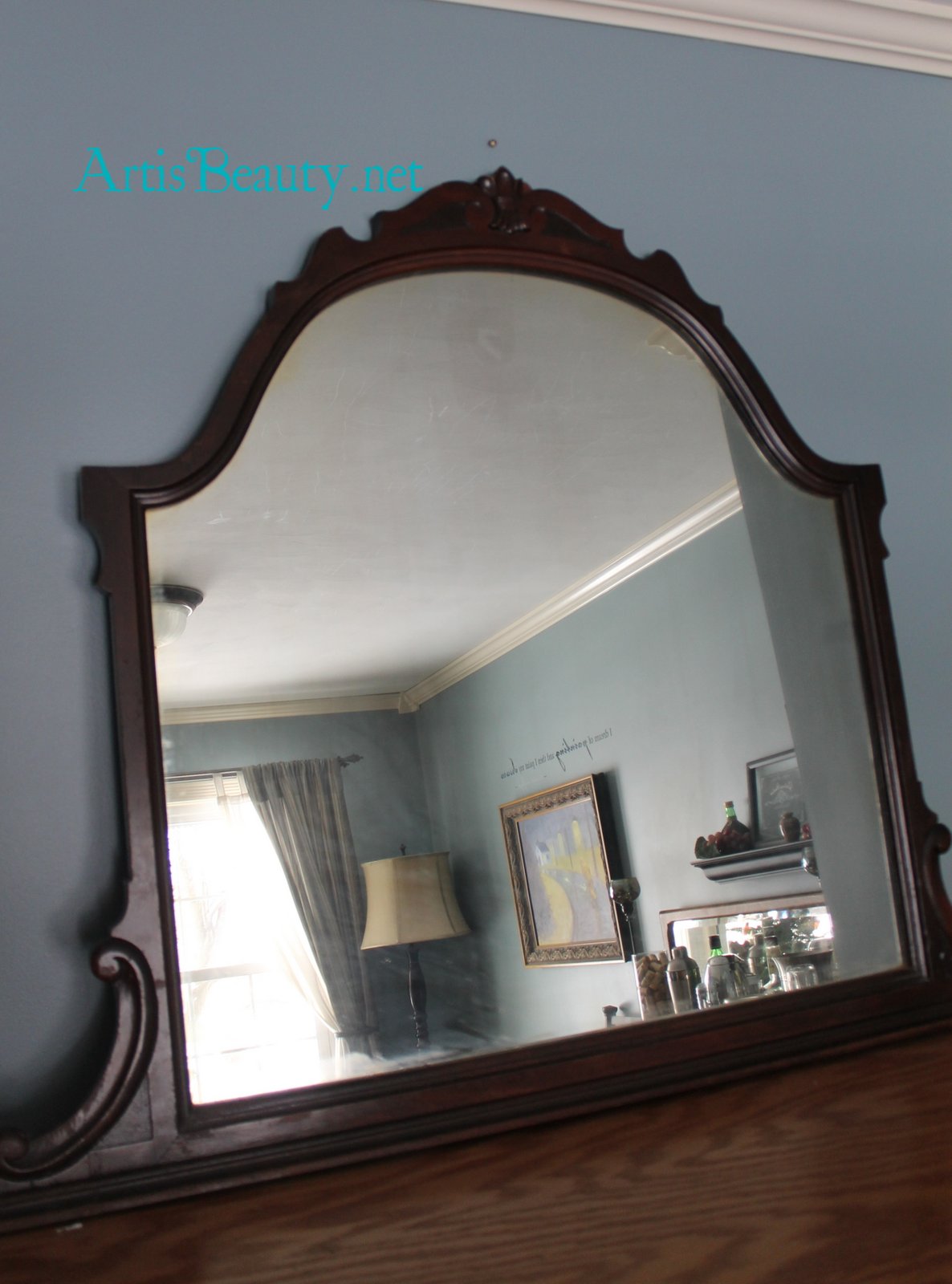 ART IS BEAUTY Goodwill Mantle Mirror Makeover