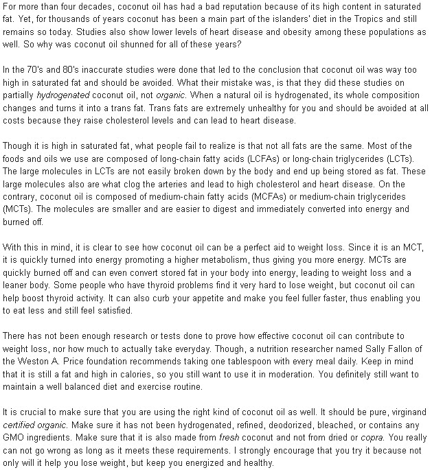 Coconut Oil and Weight Loss How To Use It William Weight Loss