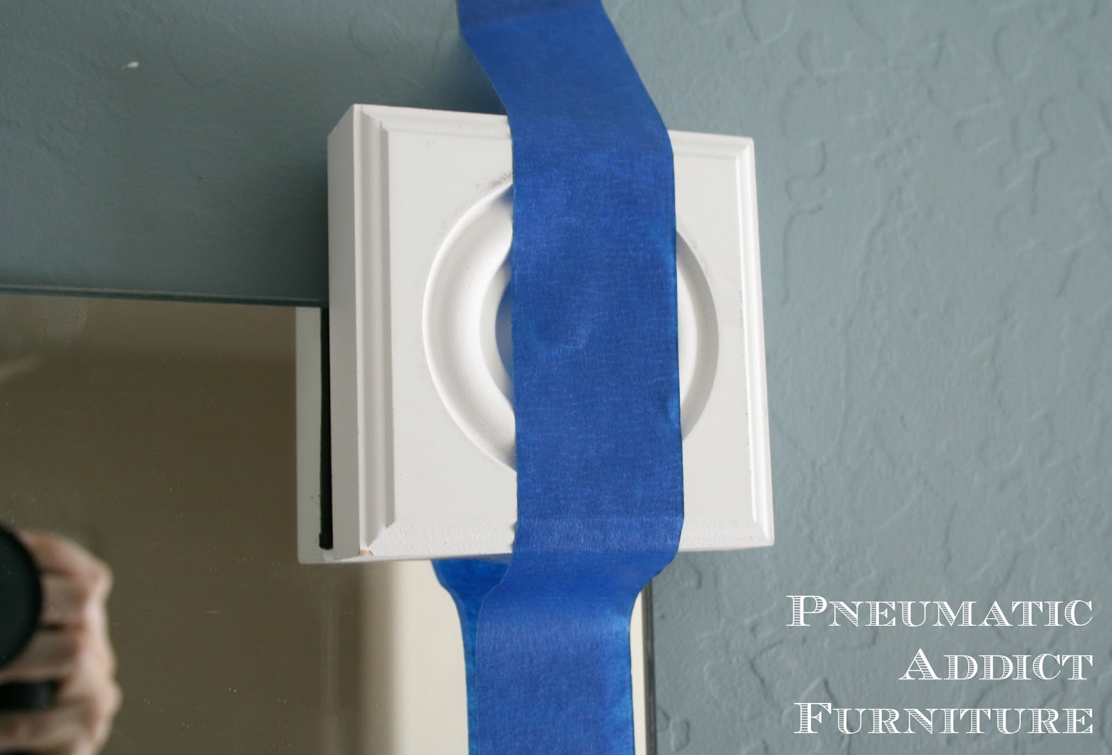 Tip for Adding Trim to a Wall Mirror { And 100 Giveaway Winner