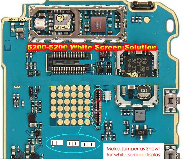 Nokia 5200 White Screen Problem Solution Tips Dan Trik Jumper HP