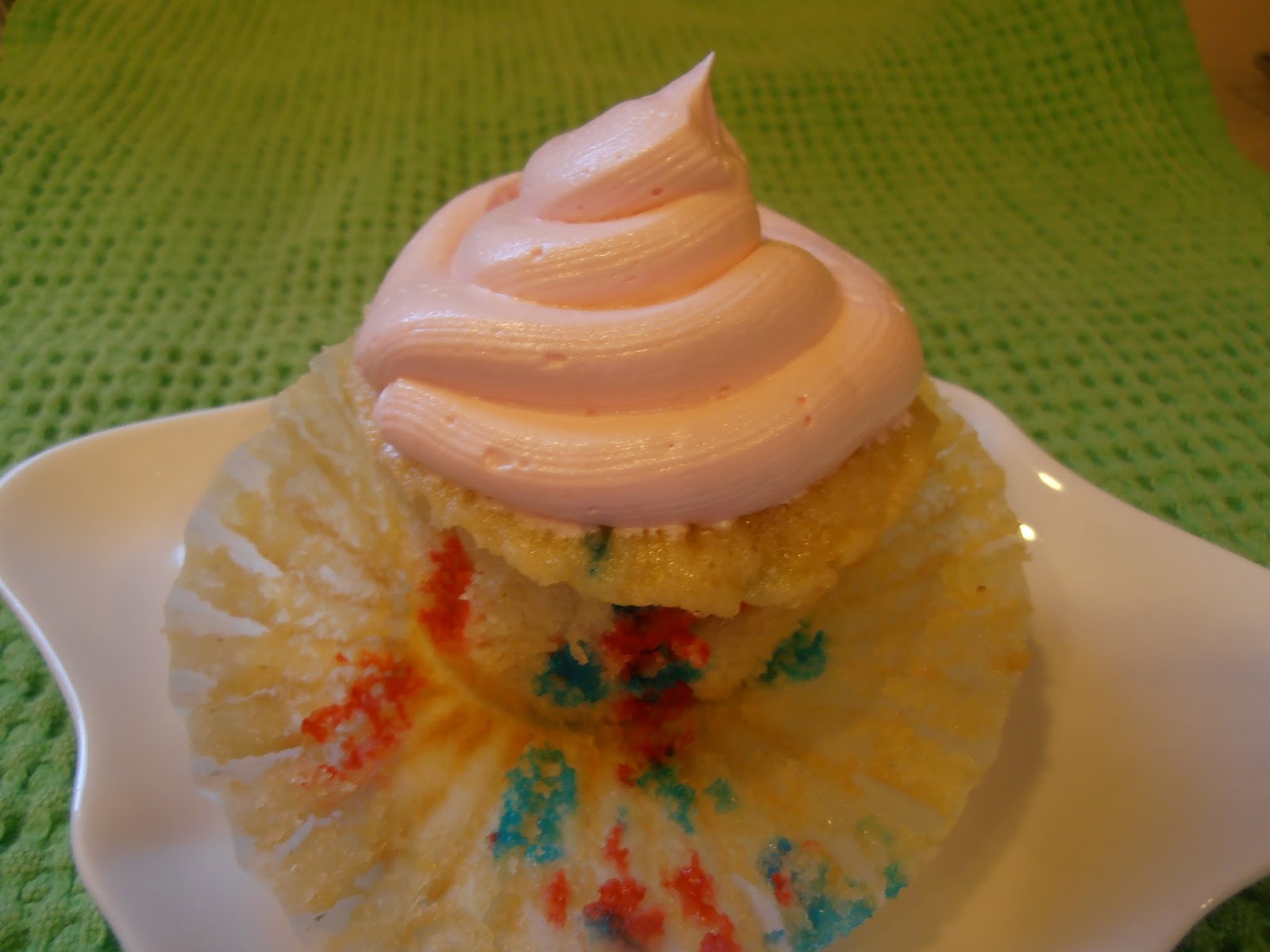 I Can't Believe It's GlutenFree Funfetti Cupcakes with Strawberry