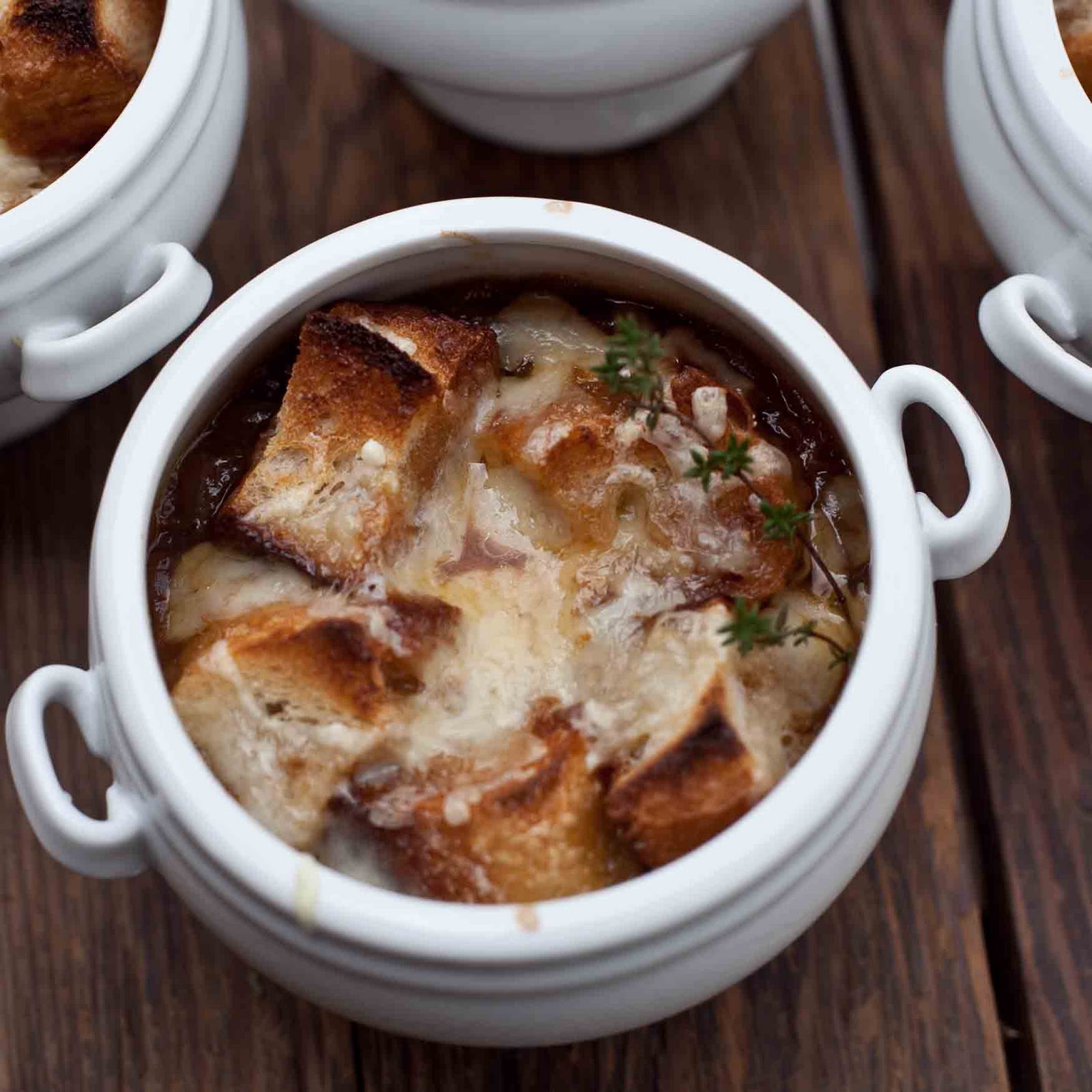 FOODjimoto Onion Soup with Mushrooms