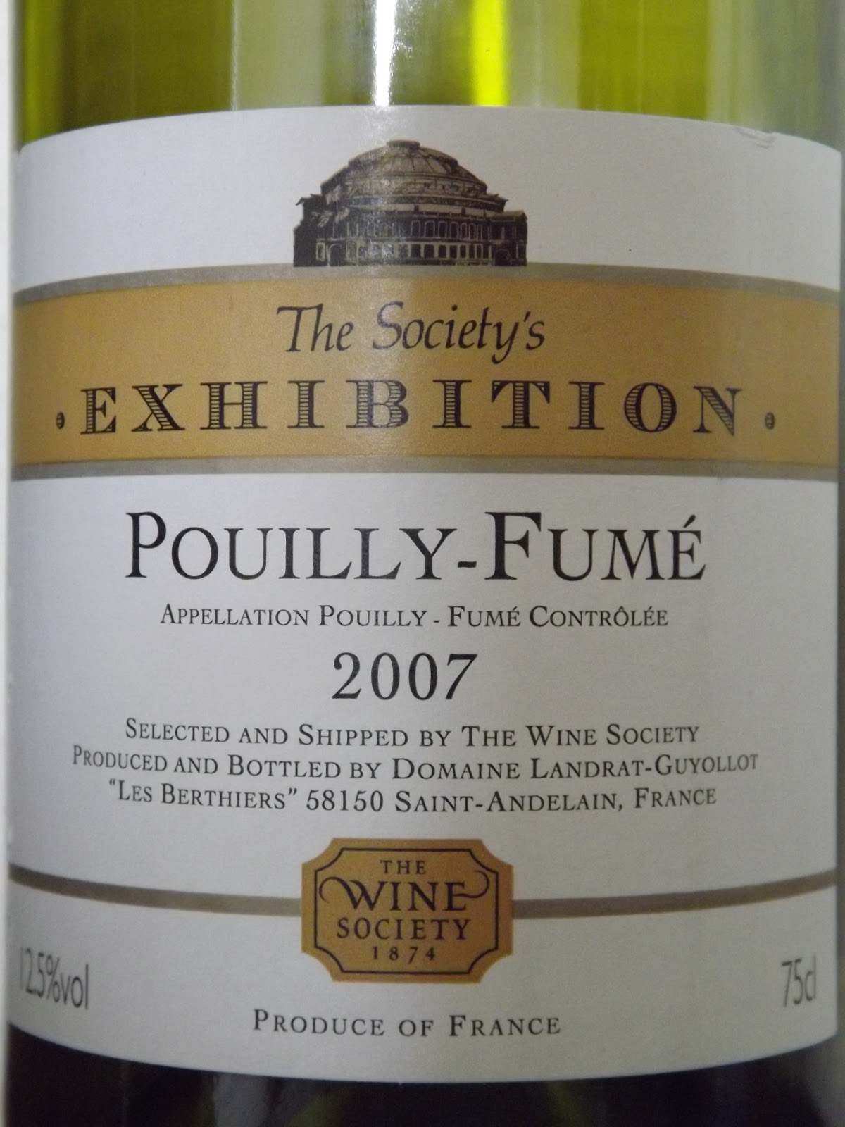 My Weekly Wine Ageing PouillyFumé
