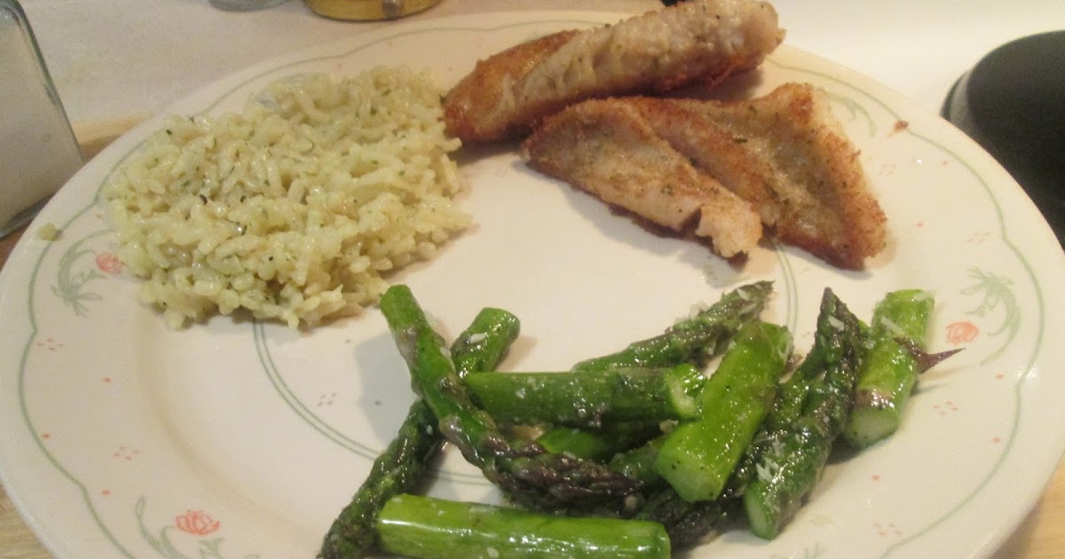 Diab2Cook Fried Ocean Perch w/ Creamy Parmesan Risotto and Sauteed