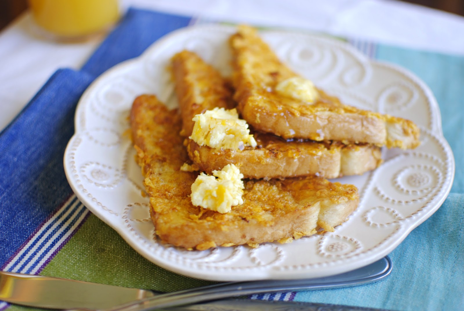 baked french toast with frosted flakes