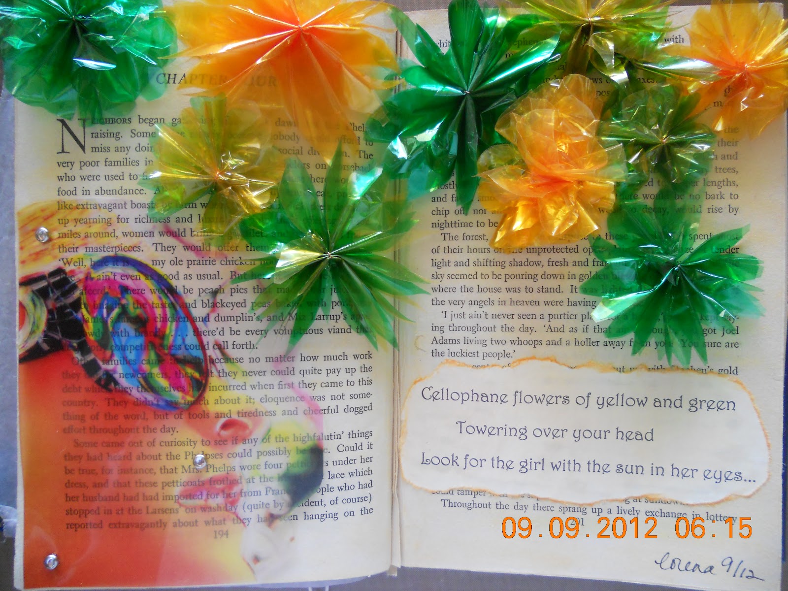 Cellophane wrapped flowers