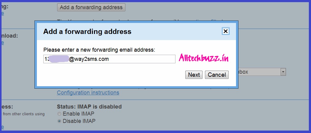 Add+forwarding+address