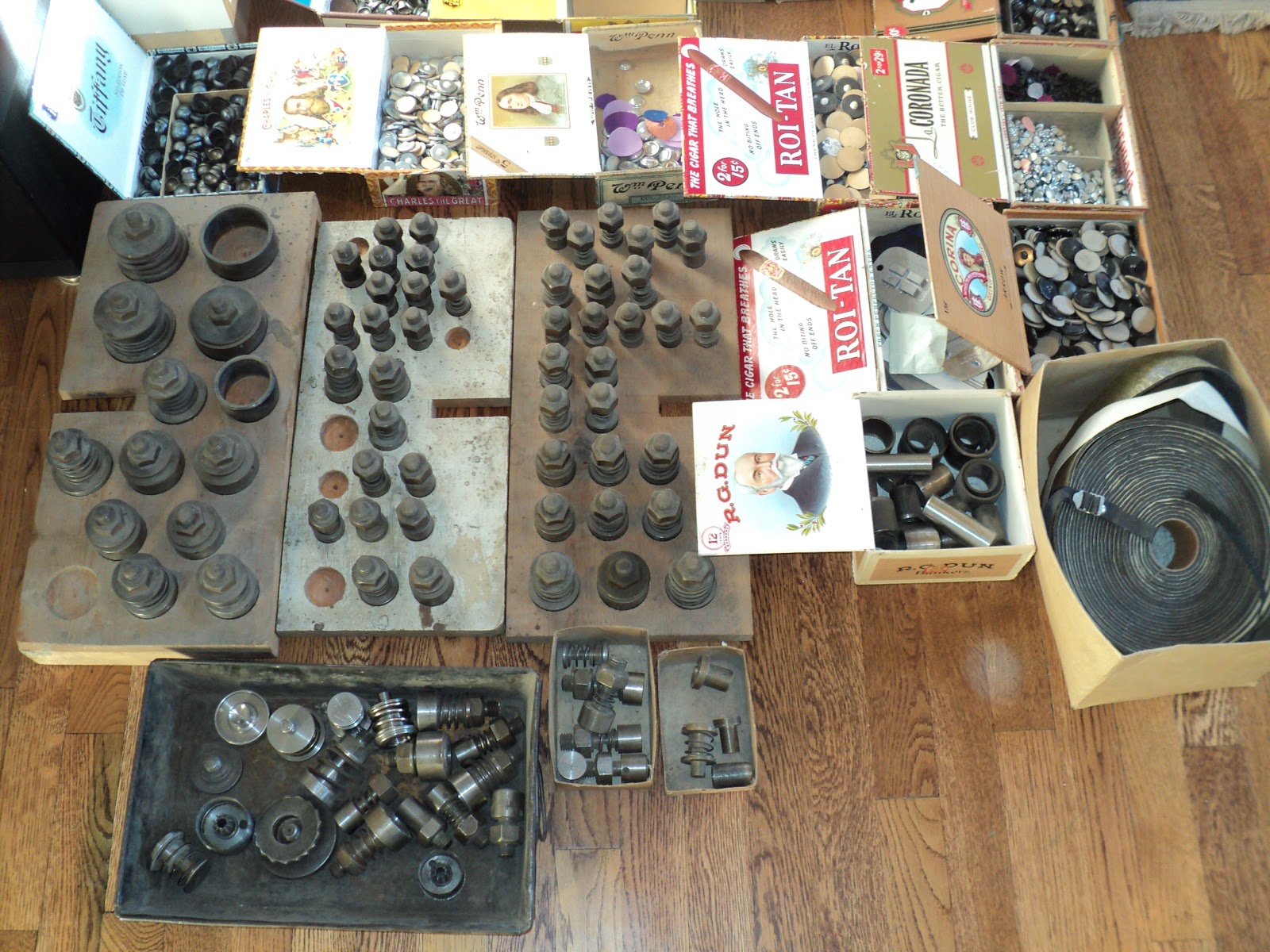 Nice Sale Today Antique Button Machines The Handy Junior and Floor