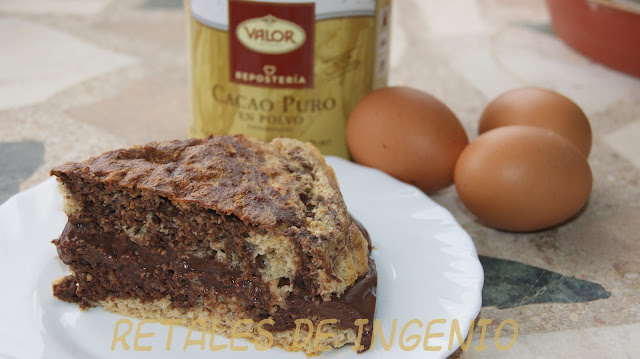 Bizcocho Marmolado Relleno De Cacao
