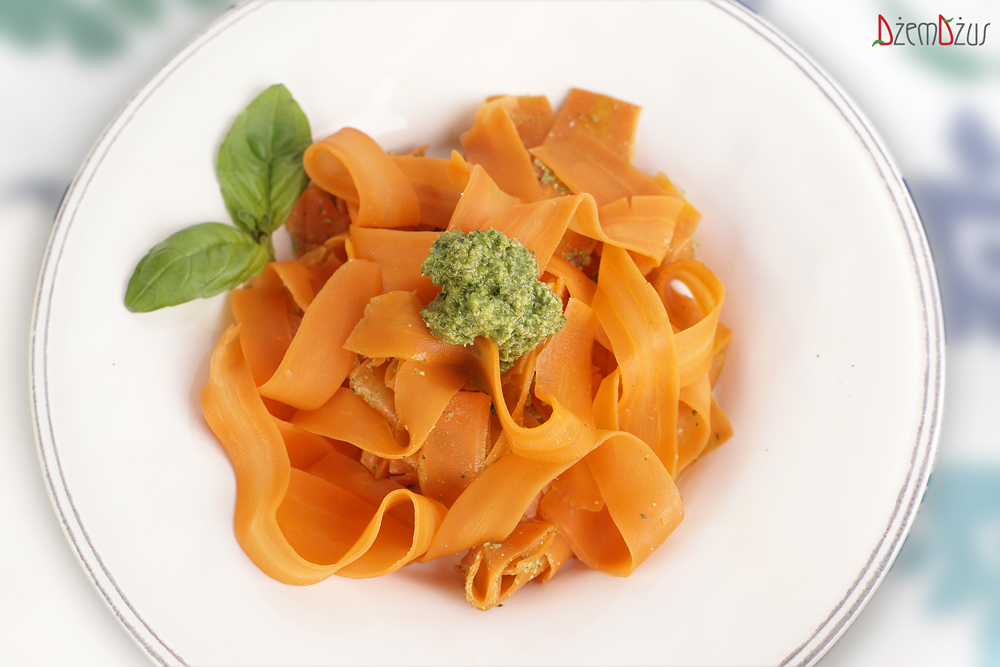 dżemdżus Pappardelle z marchewki
