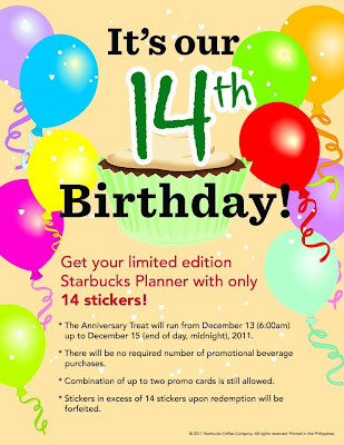 Happy 14th Anniversary Starbucks