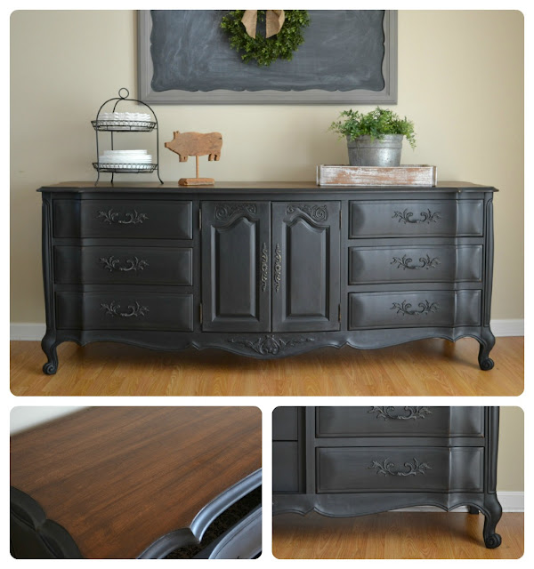 Funky Junk Black Buffet Dresser
