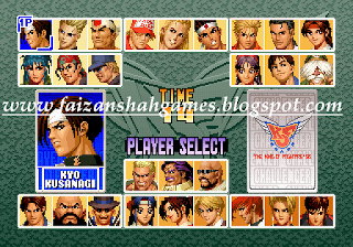 Selecting Player King of fighters 2001 free download